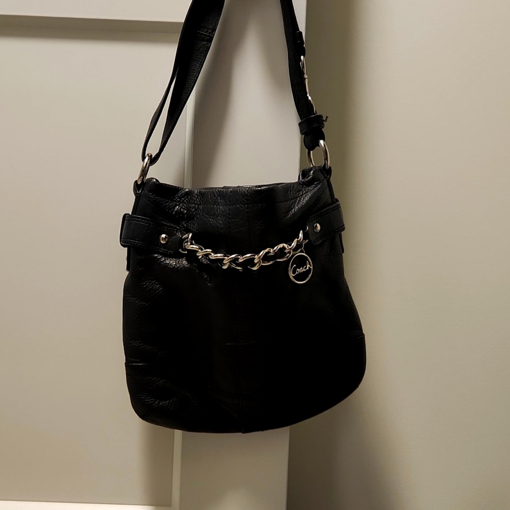 Coach Black leather purse